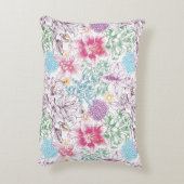 多彩な花が付いている美しいパターン アクセントクッション (裏面(縦))