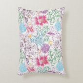 多彩な花が付いている美しいパターン アクセントクッション (正面(垂直))