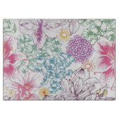 多彩な花が付いている美しいパターン カッティングボード (正面)