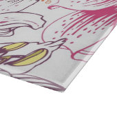 多彩な花が付いている美しいパターン カッティングボード (角)