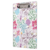 多彩な花が付いている美しいパターン クリップボード (左)