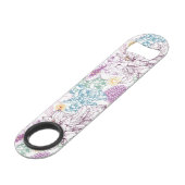 多彩な花が付いている美しいパターン スピード栓抜き (正面アングル)