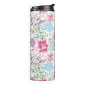 多彩な花が付いている美しいパターン タンブラー (回転左)