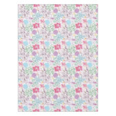 多彩な花が付いている美しいパターン テーブルクロス (正面)