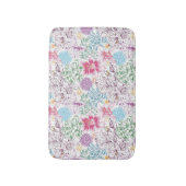 多彩な花が付いている美しいパターン バスマット (正面縦)