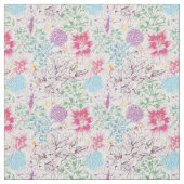 多彩な花が付いている美しいパターン ファブリック (見本)