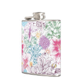 多彩な花が付いている美しいパターン フラスク (左)