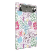 多彩な花が付いている美しいパターン ミニクリップボード (アングル)