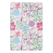 多彩な花が付いている美しいパターン ミニクリップボード (裏面)