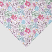 多彩な花が付いている美しいパターン 薄葉紙 (詳細)