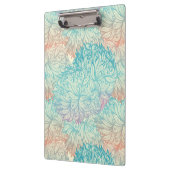 多彩な花の落書きパターン クリップボード (左)