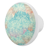 多彩な花の落書きパターン セラミックノブ (右)