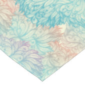 多彩な花の落書きパターン テーブルクロス (アングル)