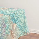 多彩な花の落書きパターン テーブルクロス (インサイチュ)