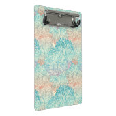 多彩な花の落書きパターン ミニクリップボード (アングル)