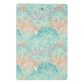 多彩な花の落書きパターン ミニクリップボード (裏面)