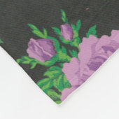 多彩な花の装飾的なばら色のフリースブランケット フリースブランケット (角)