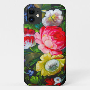 多彩な花束のiPhone 5の箱 iPhone 11 ケース