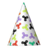 多彩な落着きのなさの紡績工のデザインのパーティーの帽子 パーティーハット (正面)