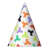 多彩な落着きのなさの紡績工のデザインのパーティーの帽子 パーティーハット (左)