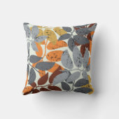 多彩な葉 クッション (裏面)