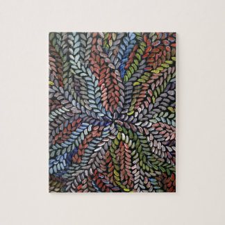 多彩な薮の薬の葉 ジグソーパズル