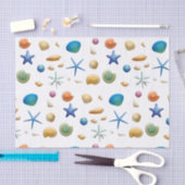 多彩な貝殻 薄葉紙 (クラフト)