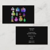 多彩な香水瓶 名刺 (正面/裏面)