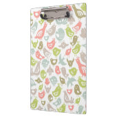 多彩な鳥のオーナメントが付いている背景 クリップボード (左)