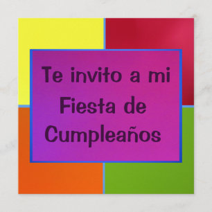 多彩なInvitación - Fiesta de Cumpleanoss - 招待状