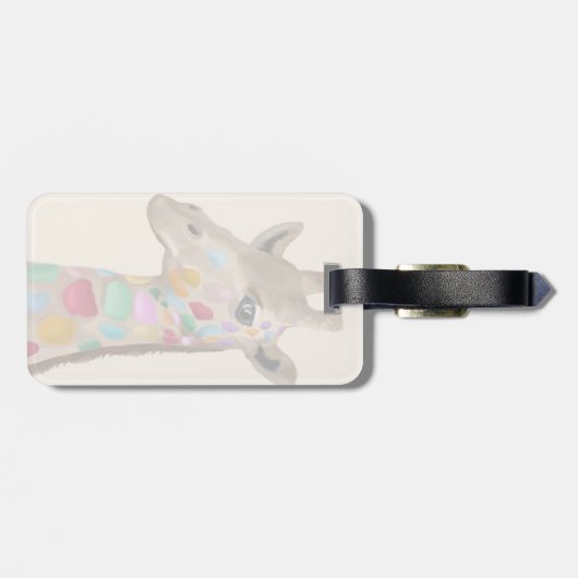 多彩のキリン ラゲッジタグ (裏面横)