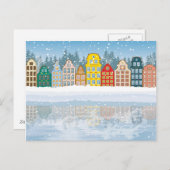 多彩のクリスマス都市 シーズンポストカード (正面/裏面)