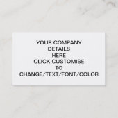 多彩のストライプのな編まれたかぎ針編み 名刺 (裏面)