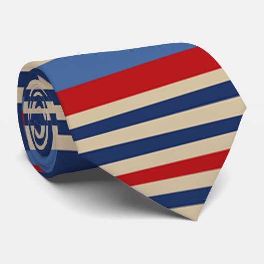 多彩のストライプのデザインはタイに人を配置しました ネクタイ (ロール)