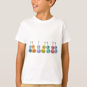 多彩のチェロ Tシャツ