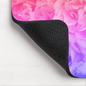 多彩のバラ、黄色、紫色ピンク マウスパッド (コーナー)