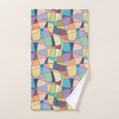 多彩のパターン(の模様が)あるなBathタオルセット バスタオルセット (ハンドタオル)