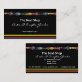 多彩のビーズのビードの店の名刺 名刺 (正面/裏面)