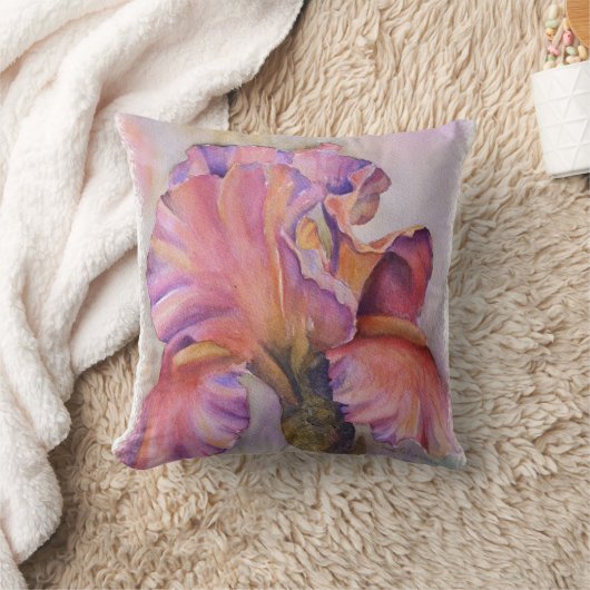 多彩のピンクのアイリストスの枕 クッション (ブランケット)