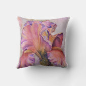 多彩のピンクのアイリストスの枕 クッション (裏面)