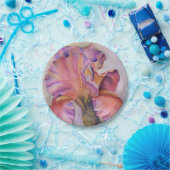 多彩のピンクのアイリス紙皿 ペーパープレート (パーティー)