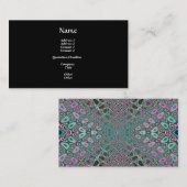 多彩のホログラムの蝶フラクタルの抽象芸術 名刺 (正面/裏面)