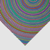 多彩の円かリングパターン 薄葉紙 (詳細)