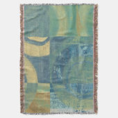 多彩の円及びパネル スローブランケット (正面縦)