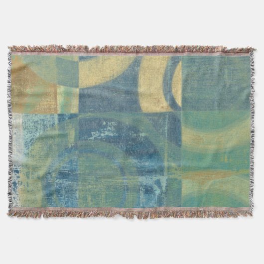 多彩の円及びパネル スローブランケット (正面)