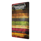 多彩の木製パターン ミニクリップボード (アングル2)