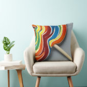 多彩の棒つきキャンデー クッション (椅子)