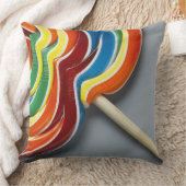 多彩の棒つきキャンデー クッション (ブランケット)