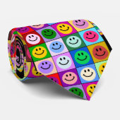 多彩の正方形 ネクタイ (ロール)