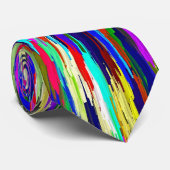 多彩の水晶パターン ネクタイ (ロール)